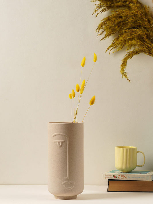 Jizo Japanese Face Vase : Modern Vase & Ceramic Vase