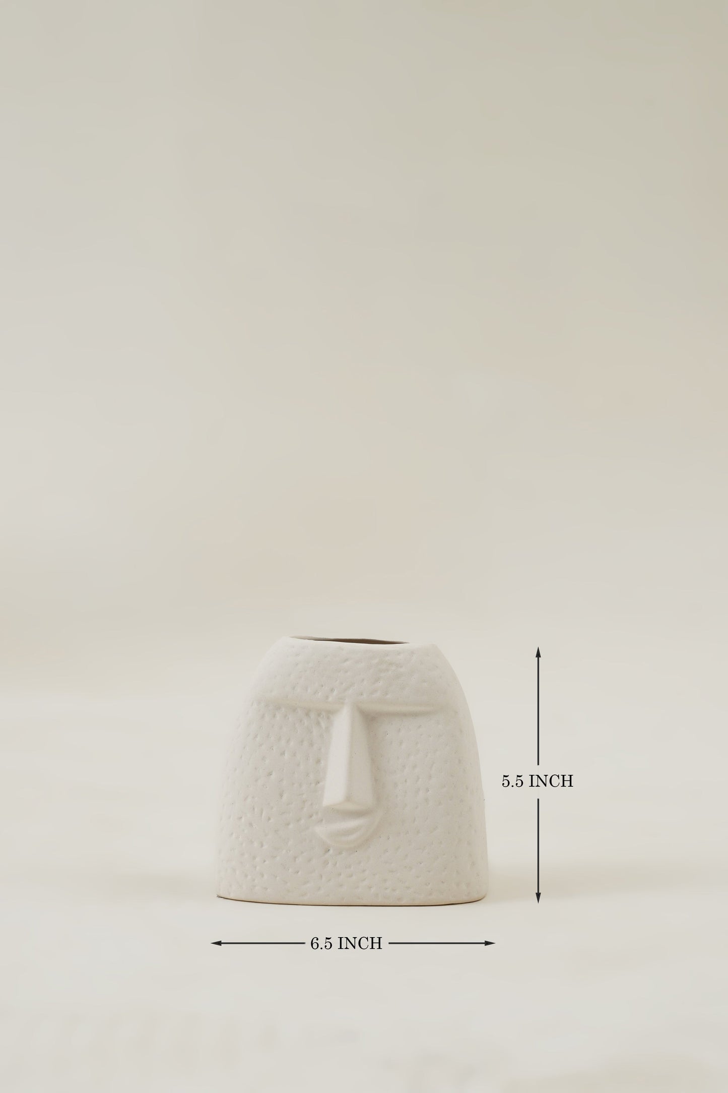 Boho Smily Kiss Face Vase - Set of 2 : Modern Vase & Ceramic Vase